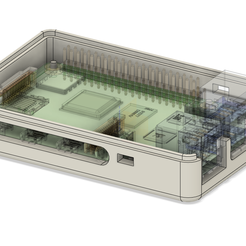 Capture-d’écran-2021-12-01-054148.png Бесплатный STL файл Raspberry PI 4 box・Шаблон для 3D-печати для загрузки