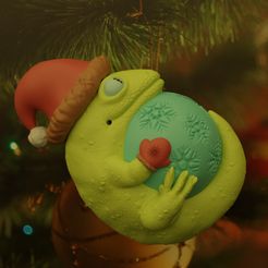 untitled.jpg Tree decoration: new year / Christmas gecko