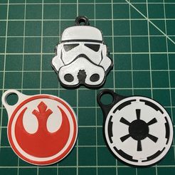 IMG_2080.JPG Free 3D file Dual/Multi Material Star Wars Keychains・3D printing model to download, ucdmoo