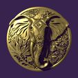 02.jpg elephant medallion for casting