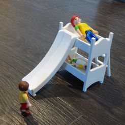 P1080367.JPG STL file Playmobil child bunk bed・3D print model to download
