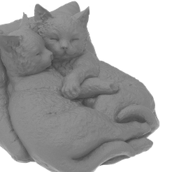 KOZ.1875.png Free STL file Sleeping kittens・3D printable model to download