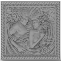 Exotic-Couple.png 3D Model STL File for CNC Router/Laser & 3D Printer Exotic Couple