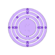 014_-_Si_-_Silicon.stl Braille optimized Customizable Atom Deluxe (every element preconfigured)