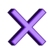 PlayStation Logo Mix X v1.stl PlayStation Symbol Stand