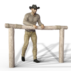 cowboy4.png STL file cowboy 4・3D printer model to download