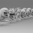 Squigs-In-Line-5.jpg Бесплатный STL файл Двуногие компакторы для мусора・Дизайн 3D-принтера для скачивания
