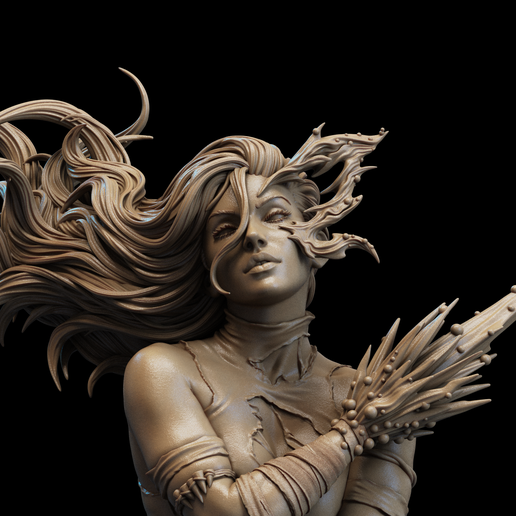 Savage Land Psylocke Bust 3D Print