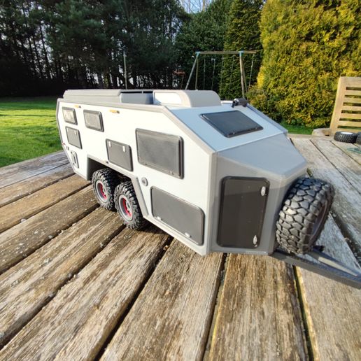 IMG_20220326_173750.jpg SCX24 mini crawler Bruder Exp6 expedition camping trailer caravan