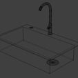 9.jpg Kitchen Sink 3D Model