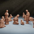 Xmas_3DPrintable_Group.png Christmas nativity figurines Set 3D Printable 3D Scan