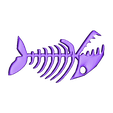 Skelet_Poisson1.stl Keyring , Fish skeleton
