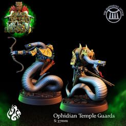 Ophidian-Temple-Guards.jpg Fichier 3D Gardes du temple d'Ophidian・Idée pour impression 3D à télécharger, crippledgodfoundry