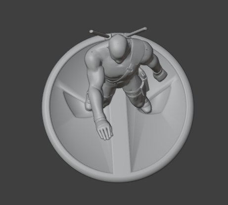 Captura-de-pantalla-2025-05-02-231127.png Deadpool Movie - Iconic Dance Scene | NSYNC 'Bye Bye Bye' Pose | STL Model with Base