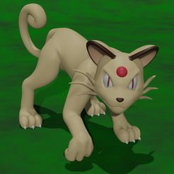 persian2_1.jpg Fichier STL Persan - Pokemon n°53・Modèle pour imprimante 3D à télécharger