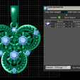gems-reporter.png Royal Floral Clover Pendant - 3D Printable Jewelry STL - Iced Out Trefoil Charm