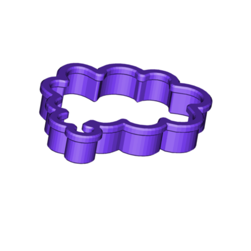 bubble work cookie cutter.png Word Bubble 4 Cookie Cutter
