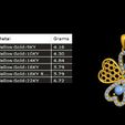 Pendant-7.jpg Radiant Clover Heart Pendant with Mesh Pattern