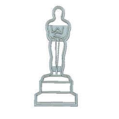 Oscar Award Cookie Cutter.jpg OSCAR AWARD COOKIE CUTTER, CINEMA COOKIE CUTTER, FONDANT CUTTER, OSCAR AWARD, CINEMA