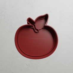 push-diseño.png Archivo STL Manzana・Objeto imprimible en 3D para descargar