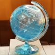 Globe_01_02.jpg Model Earth. Globe. Sphere. Transparent. Oceans and continents.