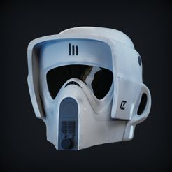65645454.jpg STL file SCOUT TROOPER HELMET LIFE SIZE SCALE FROM STAR WARS・3D printing design to download