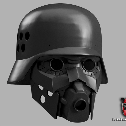 🐺 JIN ROH The Wolf Brigade - Panzer Cop Helmet 1;1 Cosplay Replica・ STL ...