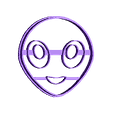 Alien Face.stl Emoji cookie cutter set