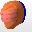 front.png power rangers zeo gold ranger sentry helmet stl file for 3d printing