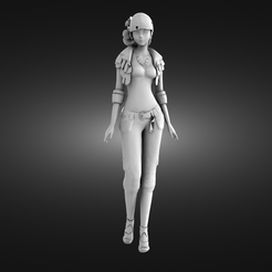 Spring-girl-render.png Файл STL Spring girl・Идея 3D-печати для скачивания