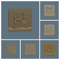 01-COLLAGE.jpg The Crucifixion in 6xPanels Relief Pack