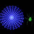 GlowSpiderMini2.jpg Spider Web Decoration