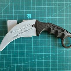 Archivo OBJ KARAMBIT CSGO KNIFE 🔪・Diseño de impresora 3D para