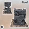 2.jpg Ruined desert building with wooden frame and upstairs terrace (15) - Canyon Sandy Landscape 28mm 15mm RPG DND Nomad Desertland African Middle East