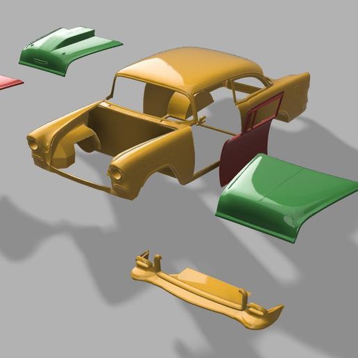 1/12 scale  chevy bellair 1955 3D model