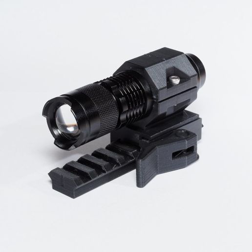 Customizable Mounting Rings for Picatinny Rails 3D model