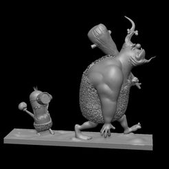 1.jpg STL file Diorama the minions cro minion・3D printing idea to download