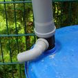 DSC04382.JPG Free STL file Barrel connection for rainwater・3D printer design to download