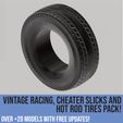 Tires_page-0021.jpg Pack of vintage racing, cheater slicks and hot rod tires for scale autos and dioramas! Scalable models