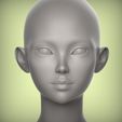 2.25.jpg 35 3D HEAD FACE FEMALE CHARACTER FEMALE TEENAGER PORTRAIT DOLL BJD LOW-POLY 3D MODEL