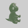 TRICERATOPS.png COLLECTION OF CUTE DINOSAURS - TRICERATOPS