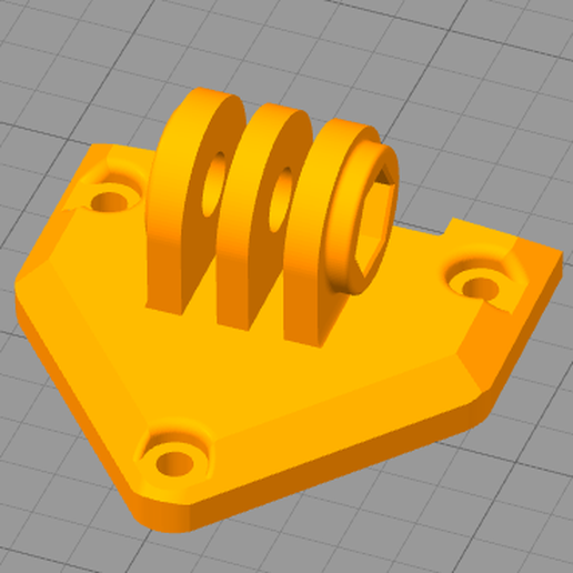 Ethix Cinerat Insta360 Go2 Mount 3D model