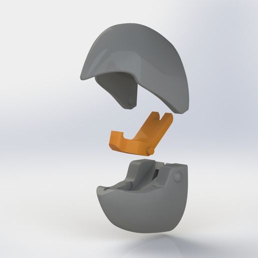 rendering 3 bico.JPG STL file PARROT'S BEAK COAT RACK・3D printing idea to download, 3dprintable_by_lucas