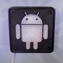 1_display_large.JPG Free STL file Android Robot LED Nightlight/Lamp・Model to download and 3D print
