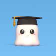 Cod1543-Ghost-Graduate-1.png 3D file Ghost Graduate・3D print design to download