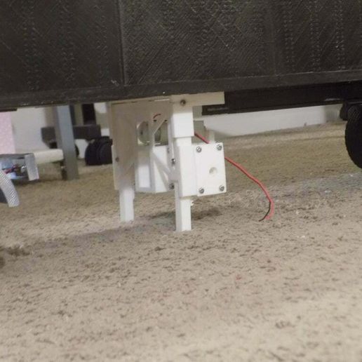 motorized trailer landing gear 1/14 scale - 3D model önizlemesi