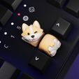 corgi_02.jpg Puppy Corgi keycaps - Mechanical Keyboard