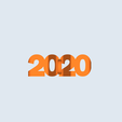 Photo 18-11-2019, 11 30 43.png Free STL file Text Flip - Star 2020・Model to download and 3D print