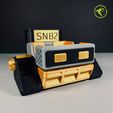 snb2_gold.jpg STL file SNB2: Sticky Note Bot (Snib) - Desktop Organizer・Template to download and 3D print