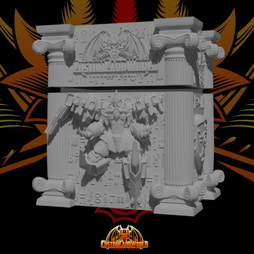Yugioh Deckbox - Divine Arsenal AA-ZEUS STL File for 3D printingCults
